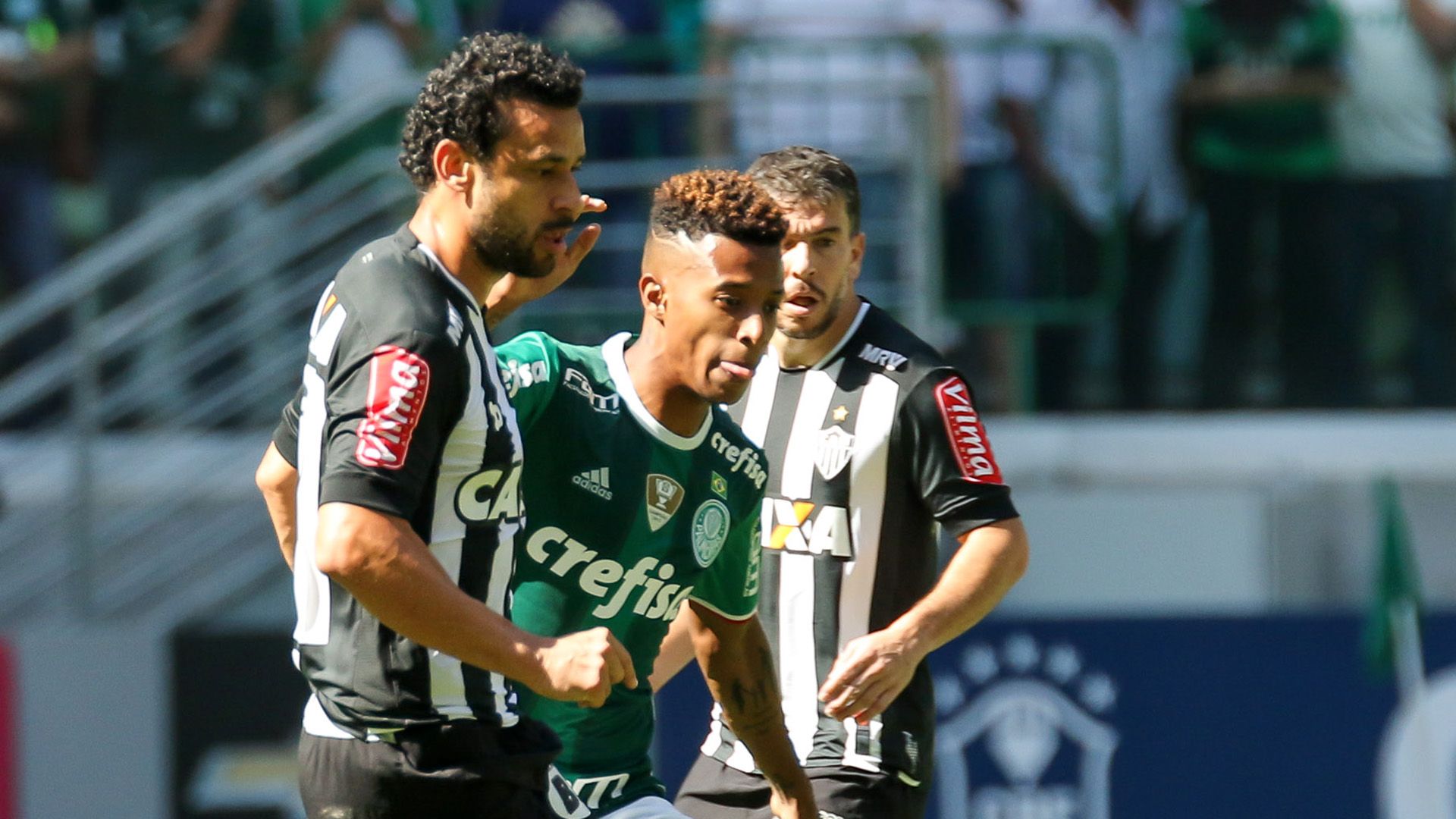 Fred Tchê Tchê Palmeiras Atlético-MG Brasileirão 24072016