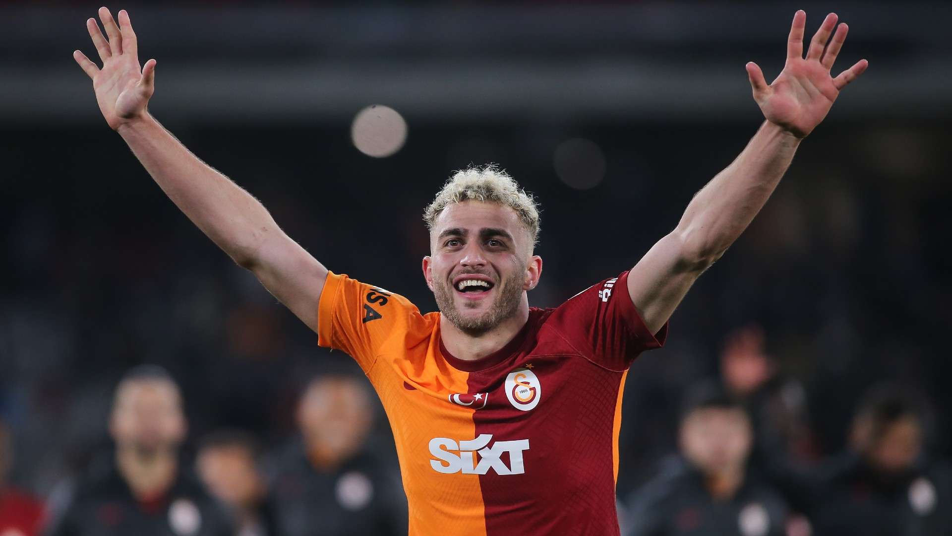 Baris Yilmaz of Galatasaray celebrates