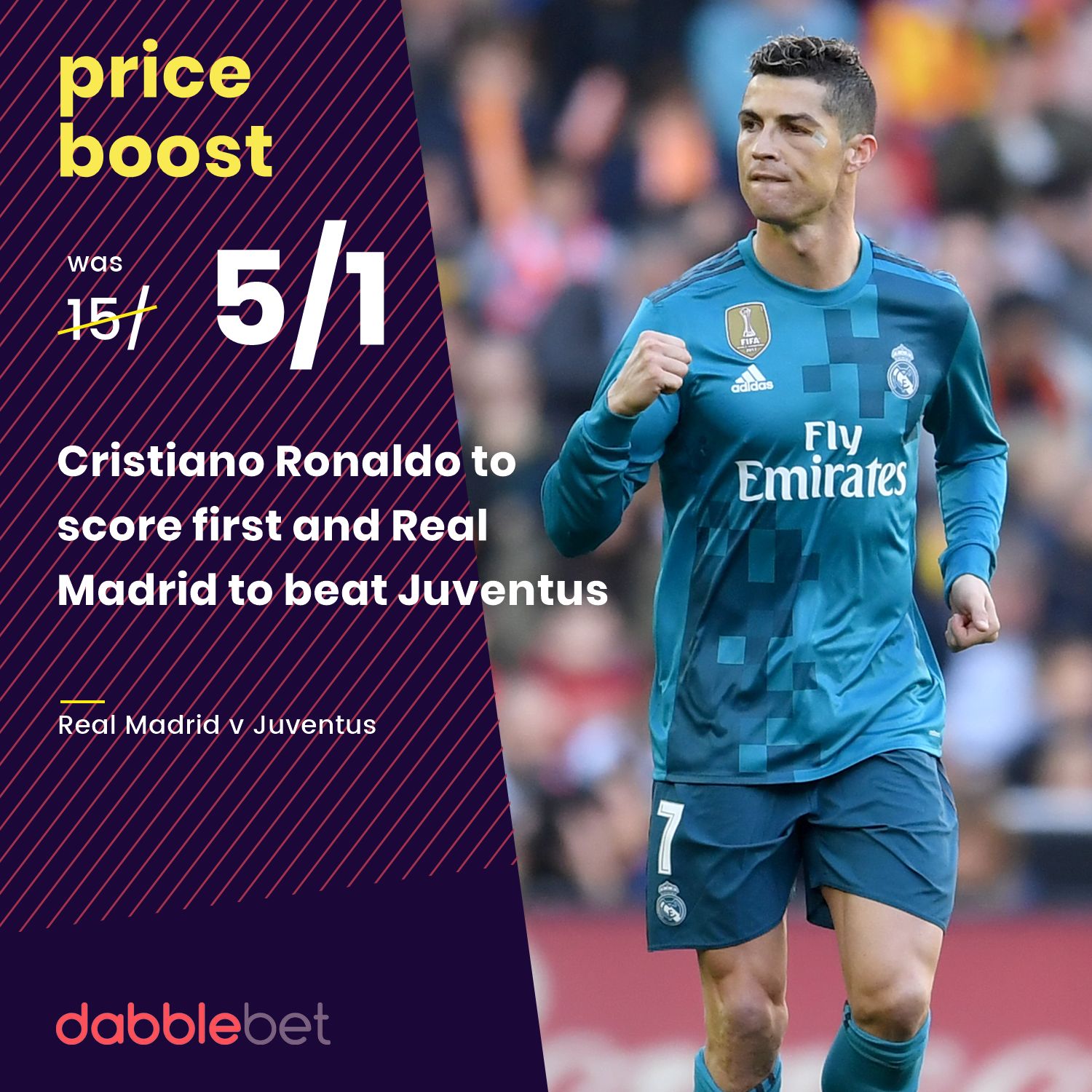 Ronaldo wincast Juventus graphic