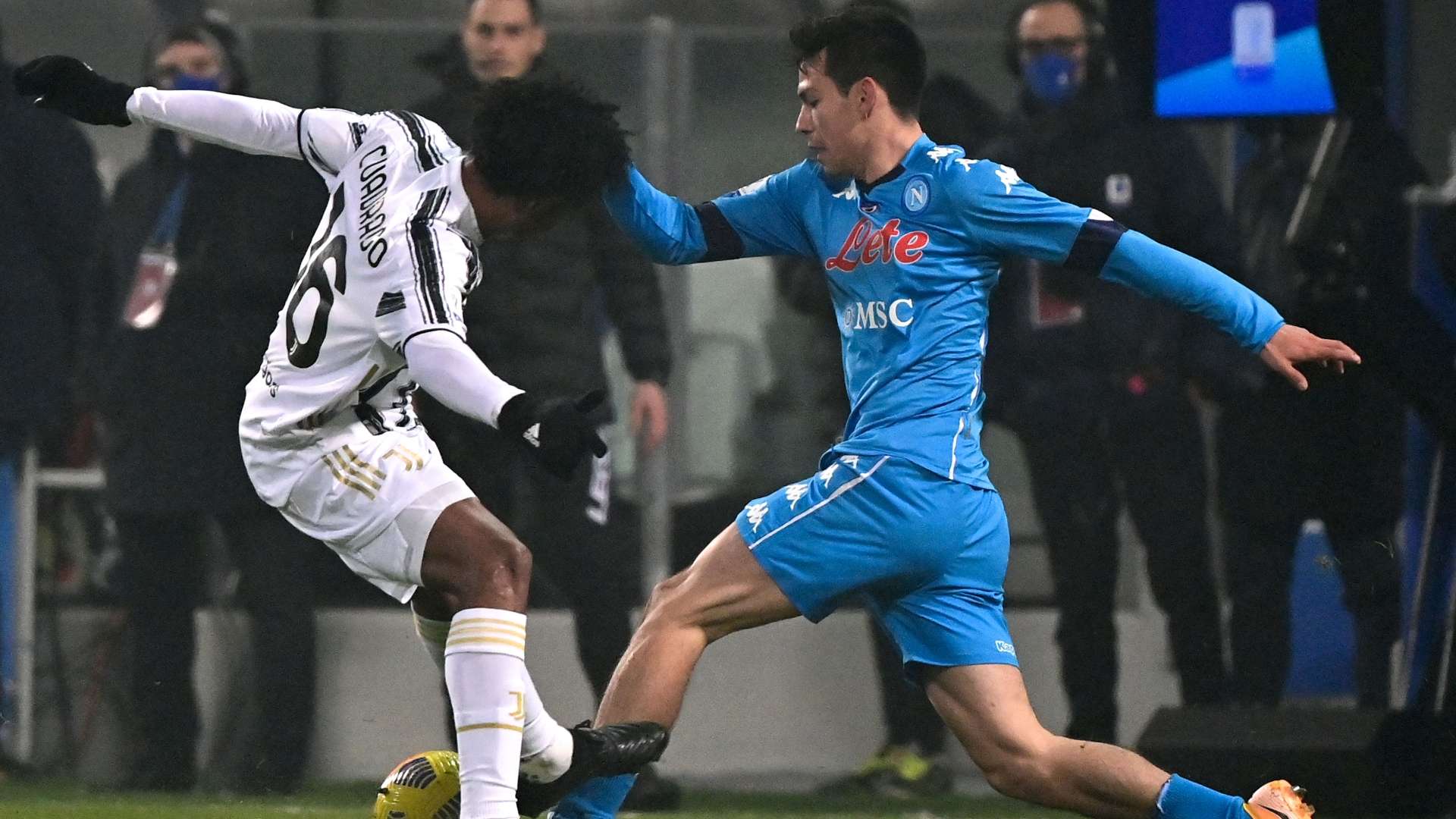 Cuadrado - Lozano Juventus Napoli 20/01/2021