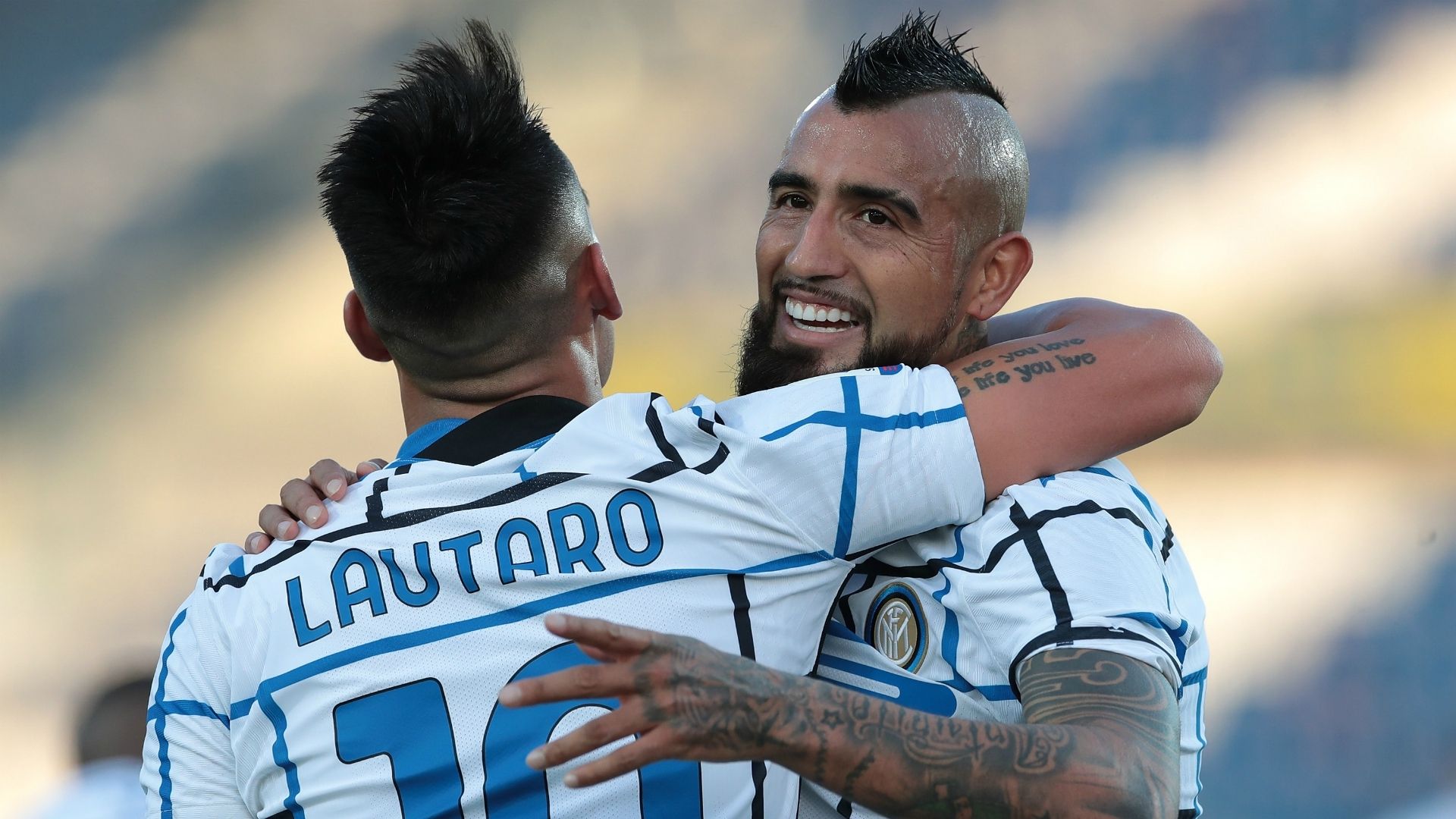 Lautaro Martínez, Arturo Vidal Atalanta - Inter 08112020