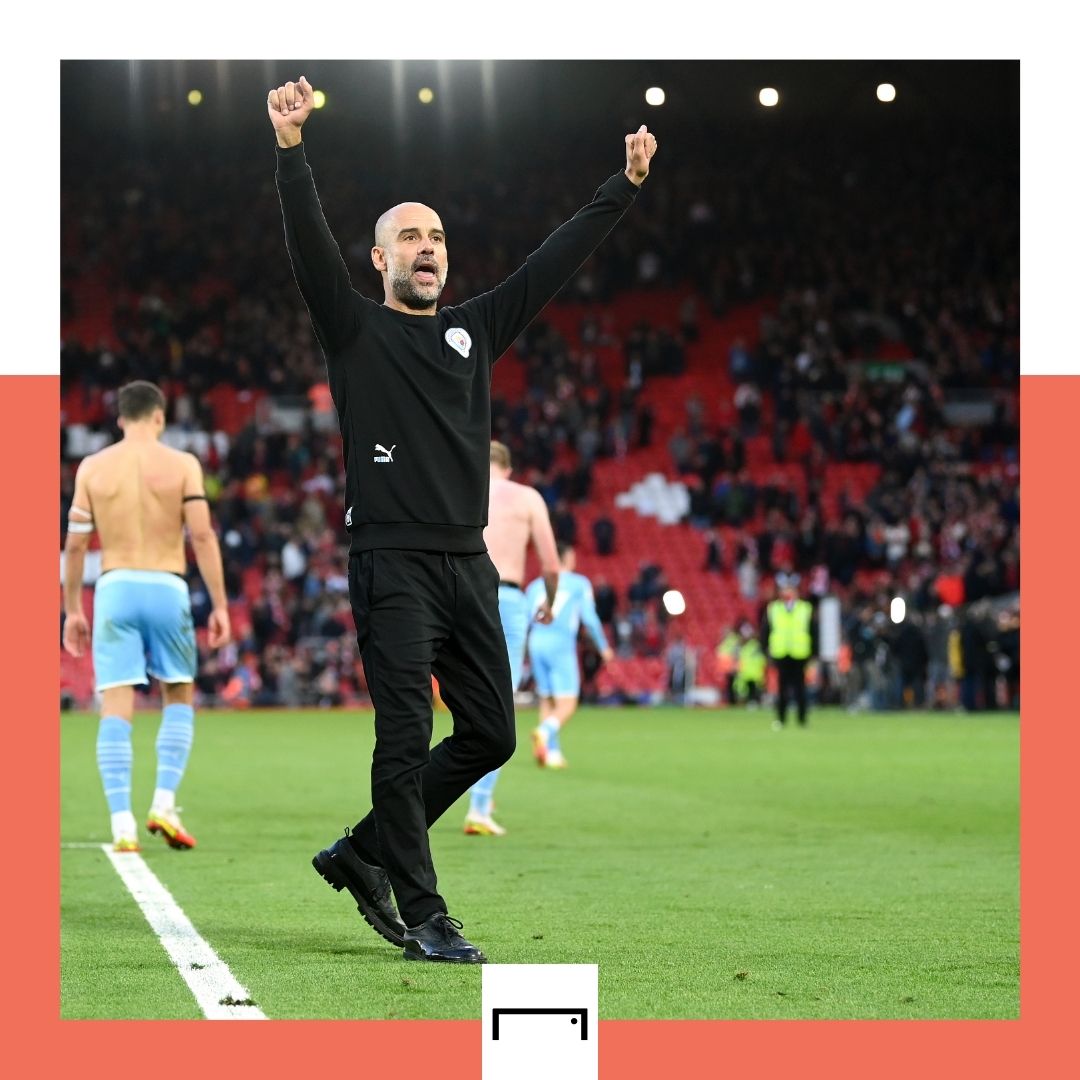 Pep Guardiola Manchester City Liverpool Premier League 2021-22 GFX