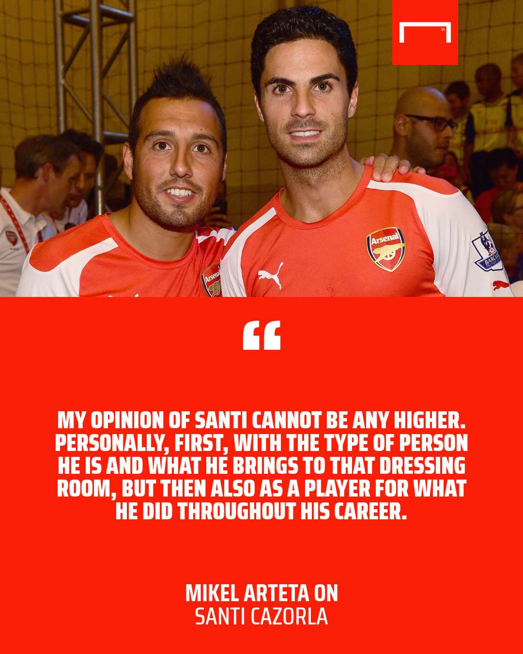 Santi Cazorla Mikel Arteta