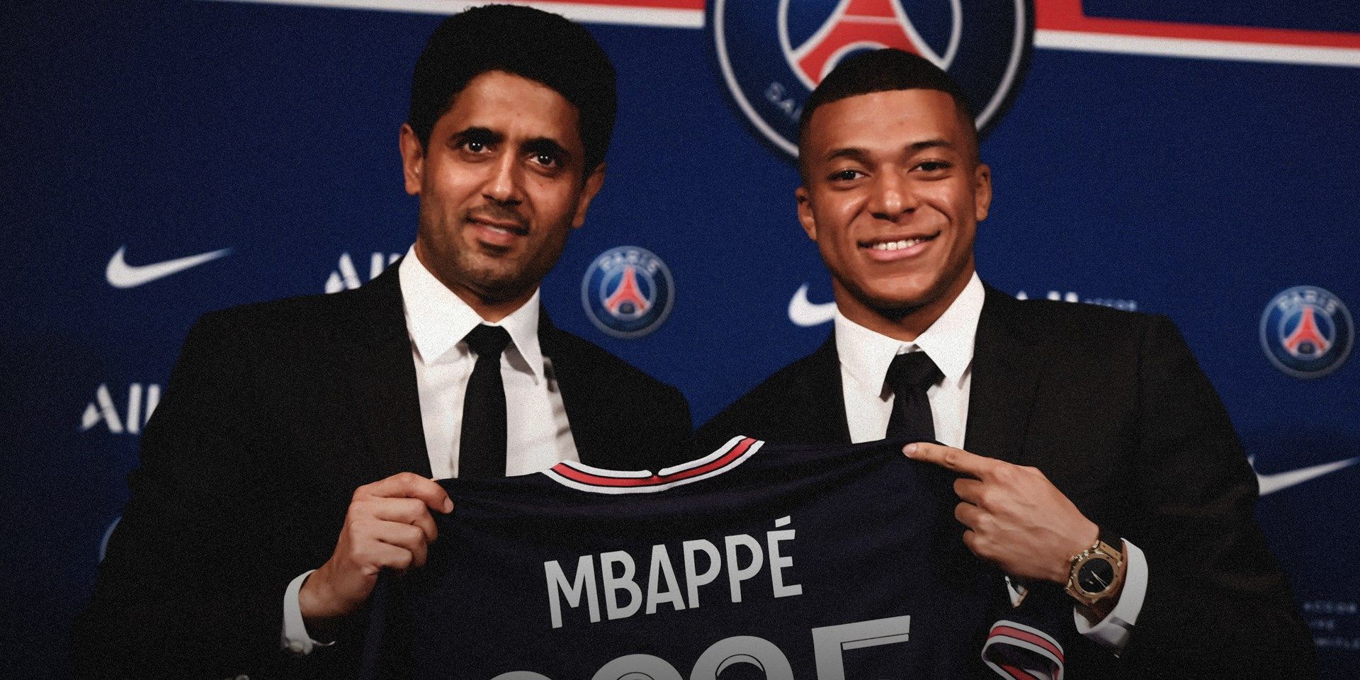 Nasser Al-Khelaifi Kylian Mbappe PSG HIC 2:1