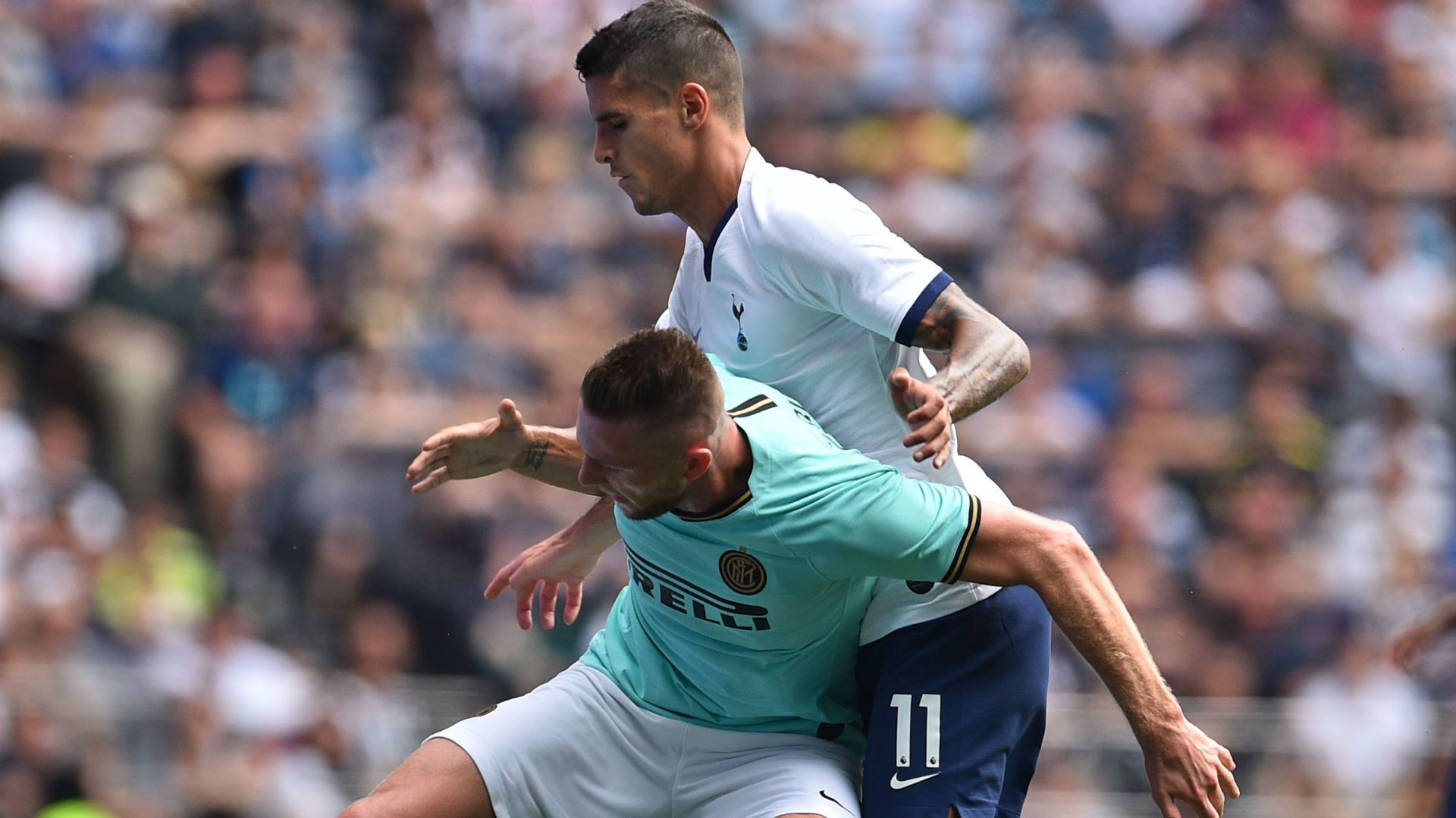 Erik Lamela Milan Skriniar Tottenham Inter