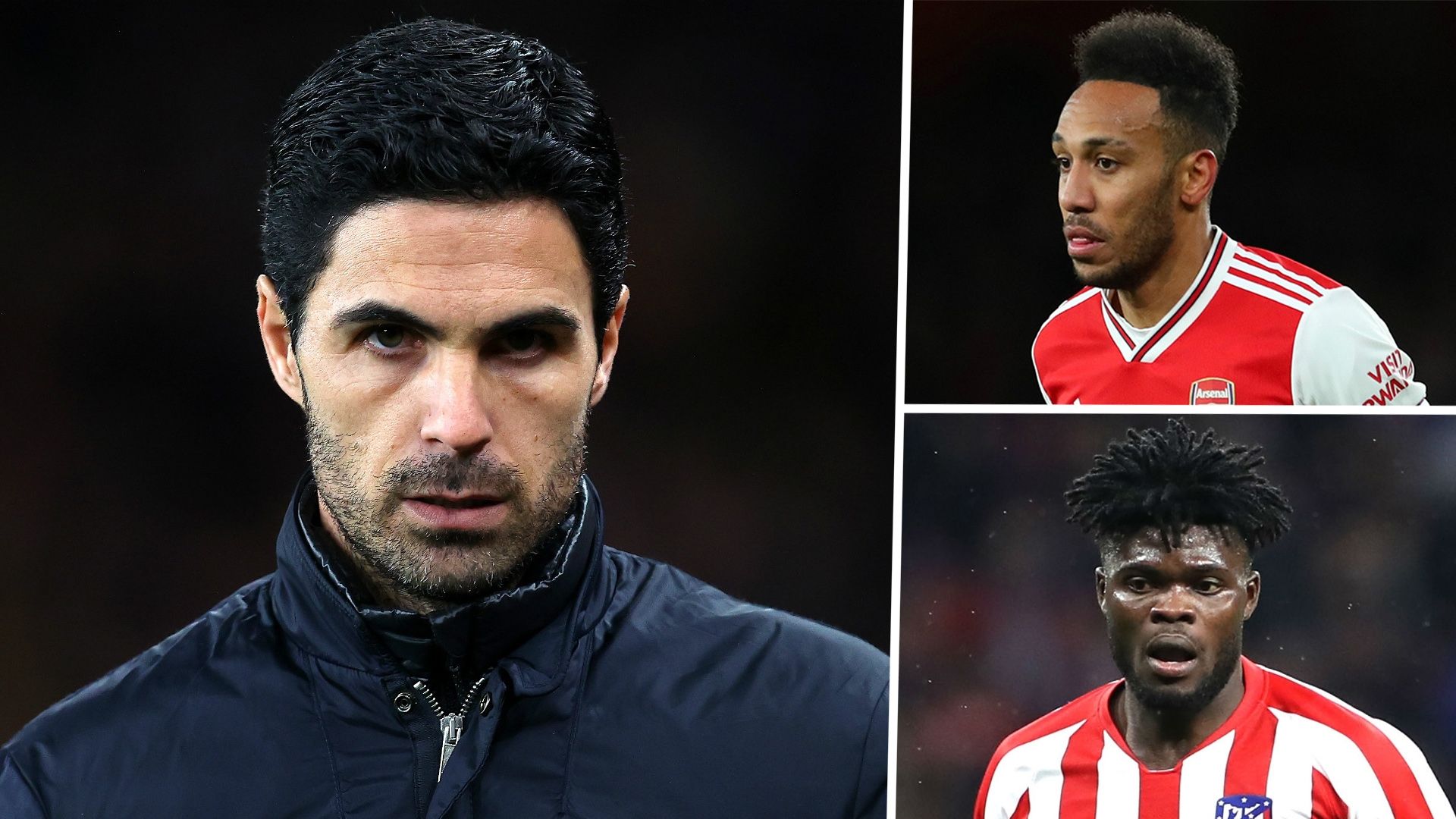 Mikel Arteta Pierre-Emerick Aubameyang Thomas Partey