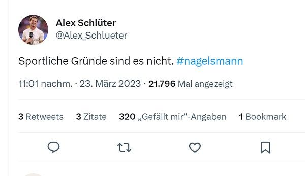 Bayern Nagelsmann reactions 1