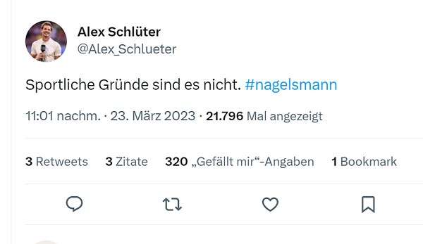 Bayern Nagelsmann reactions 1