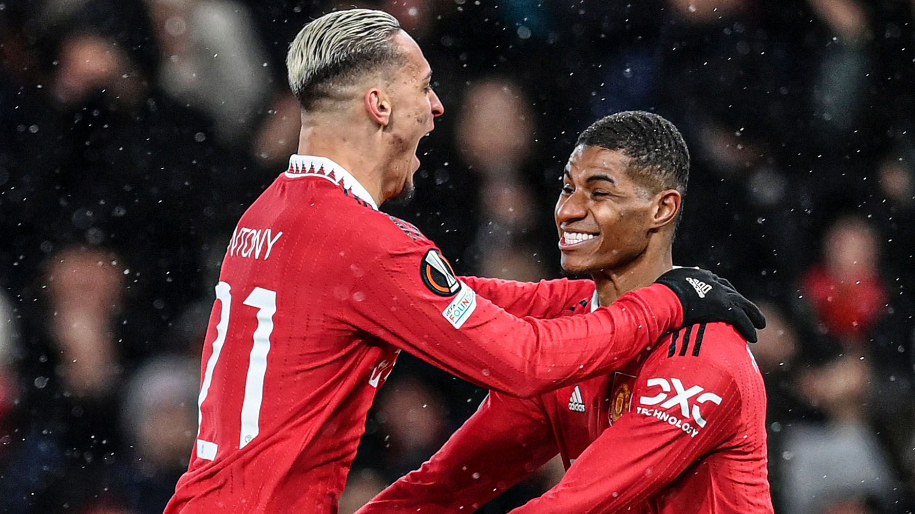 Antony Rashford celebrate Manchester United Betis 2022-23