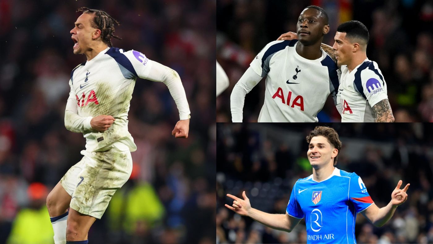 Tottenham player ratings vs Atletico Madrid: Xavi Simons and Randal Kolo  Muani score but Spurs' dreams of Champions League comeback dashed by Julian  Alvarez masterclass | Goal.com