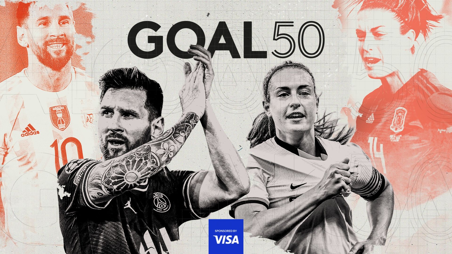 Lionel Messi Alexia Putellas GOAL50 winners 
