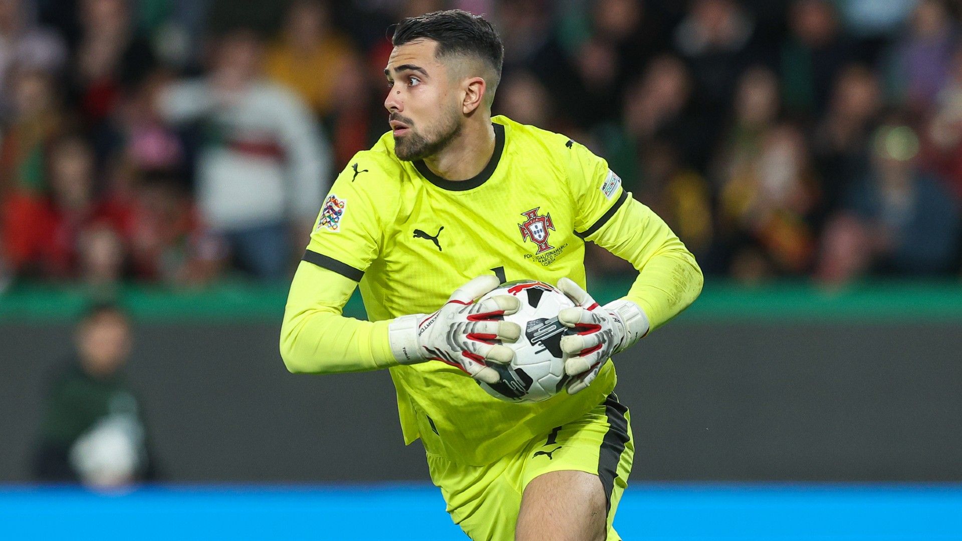Diogo Costa of Portugal during the UEFA Nations League Quarterfinal