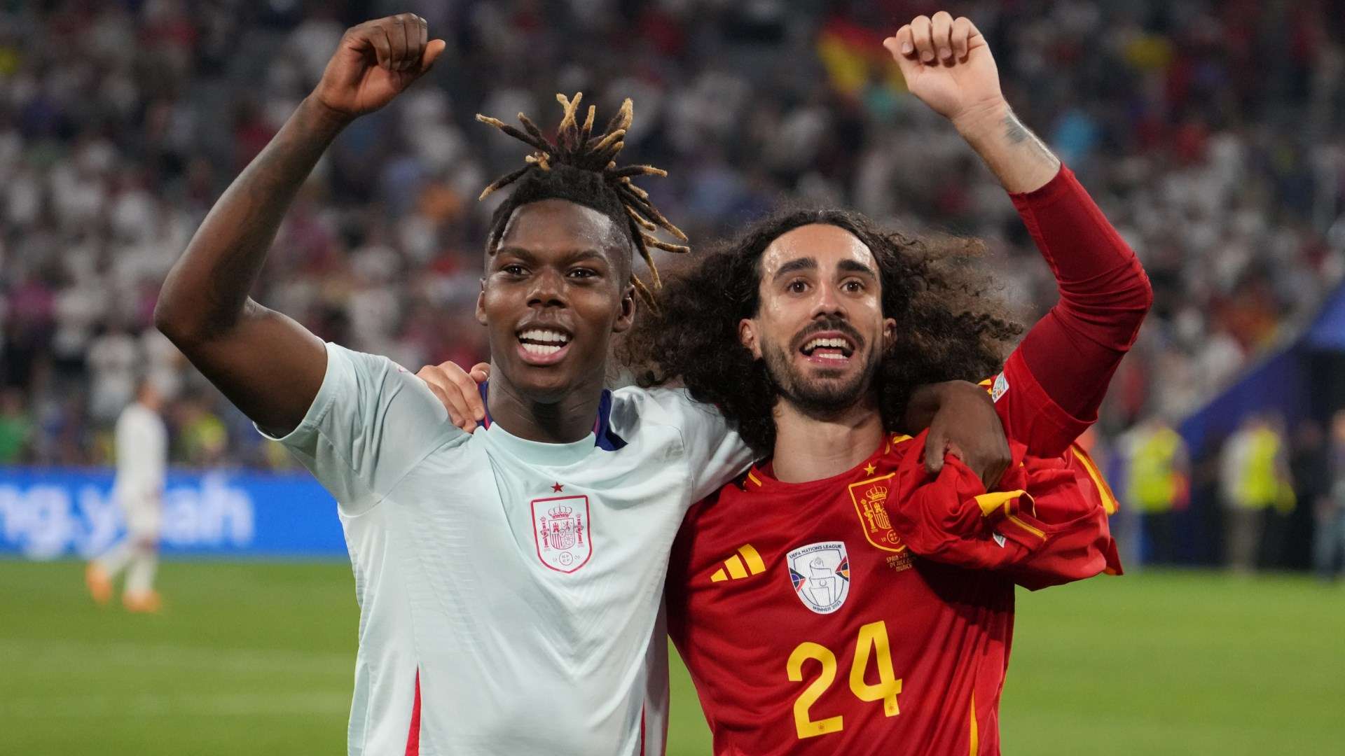 Nico Williams Marc Cucurella Spain Euro 2024