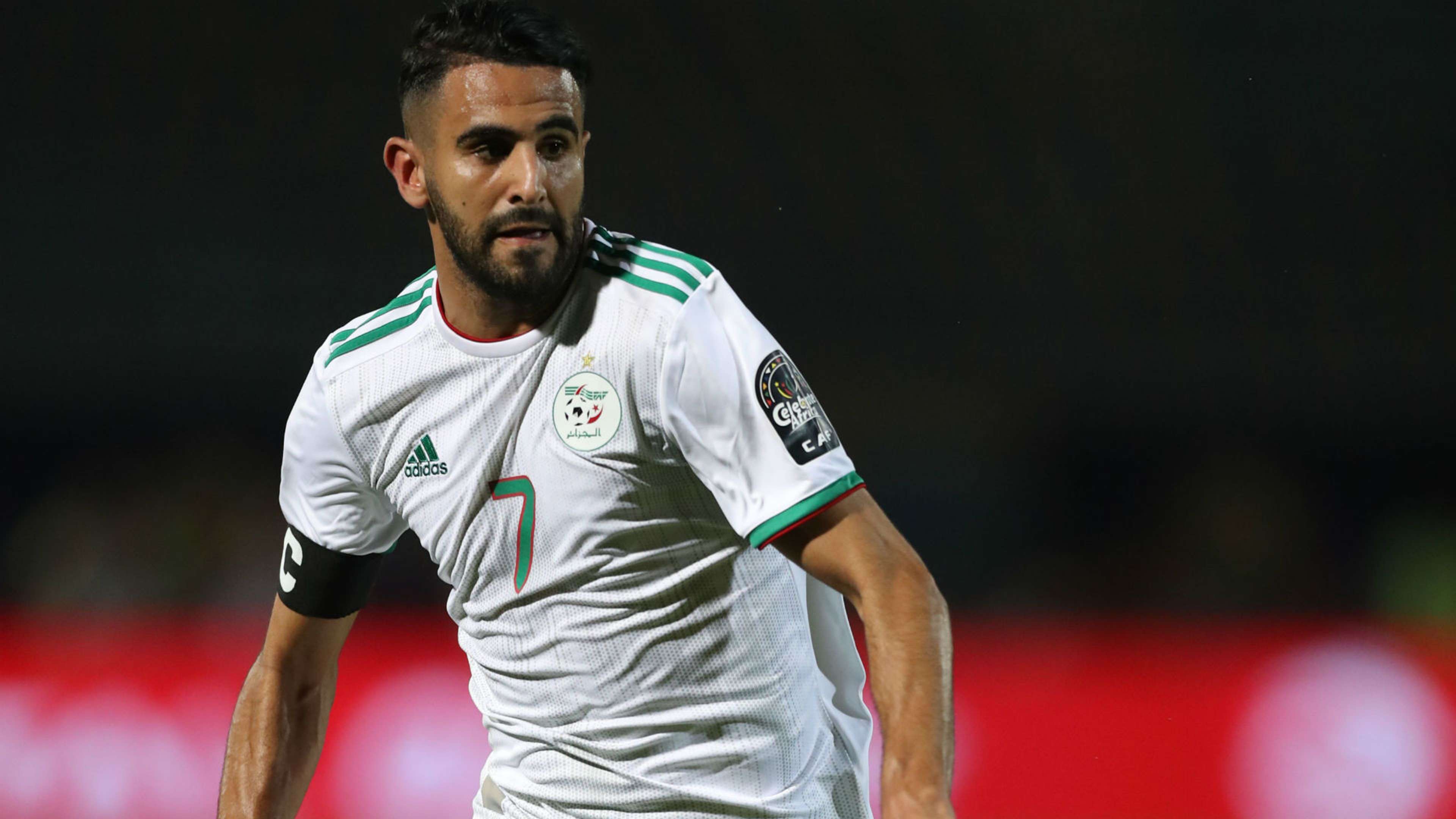 Riyad Mahrez of Algeria during the 2019 Africa Cup of Nations Finals last 16 match between Algeria