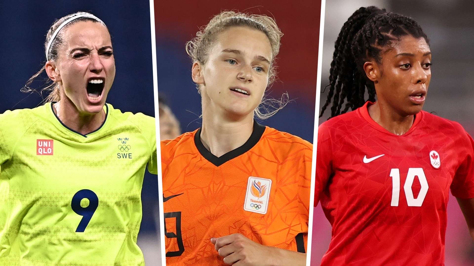 Kosovare Asllani Vivianne Miedema Ashley Lawrence split