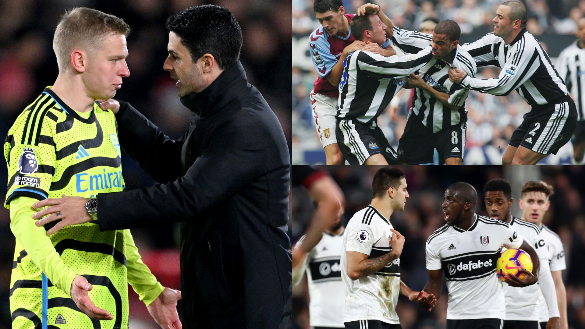 On-field bust up split