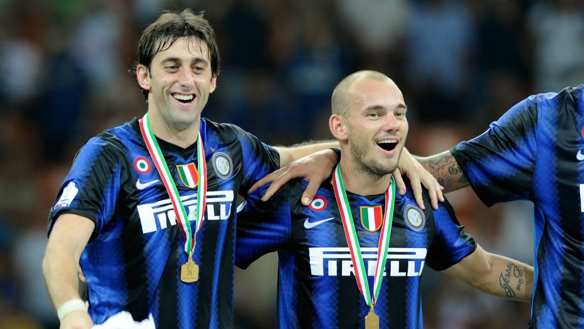Diego Milito Wesley Sneijder Inter