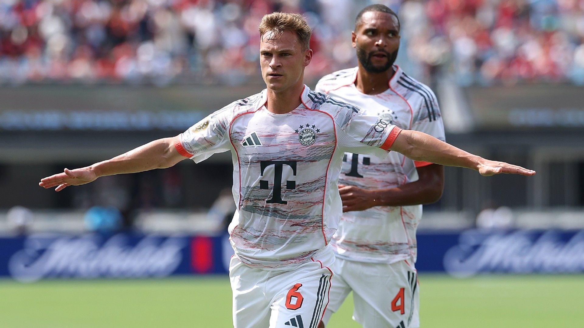  Joshua Kimmich #6 of FC Bayern München reacts 