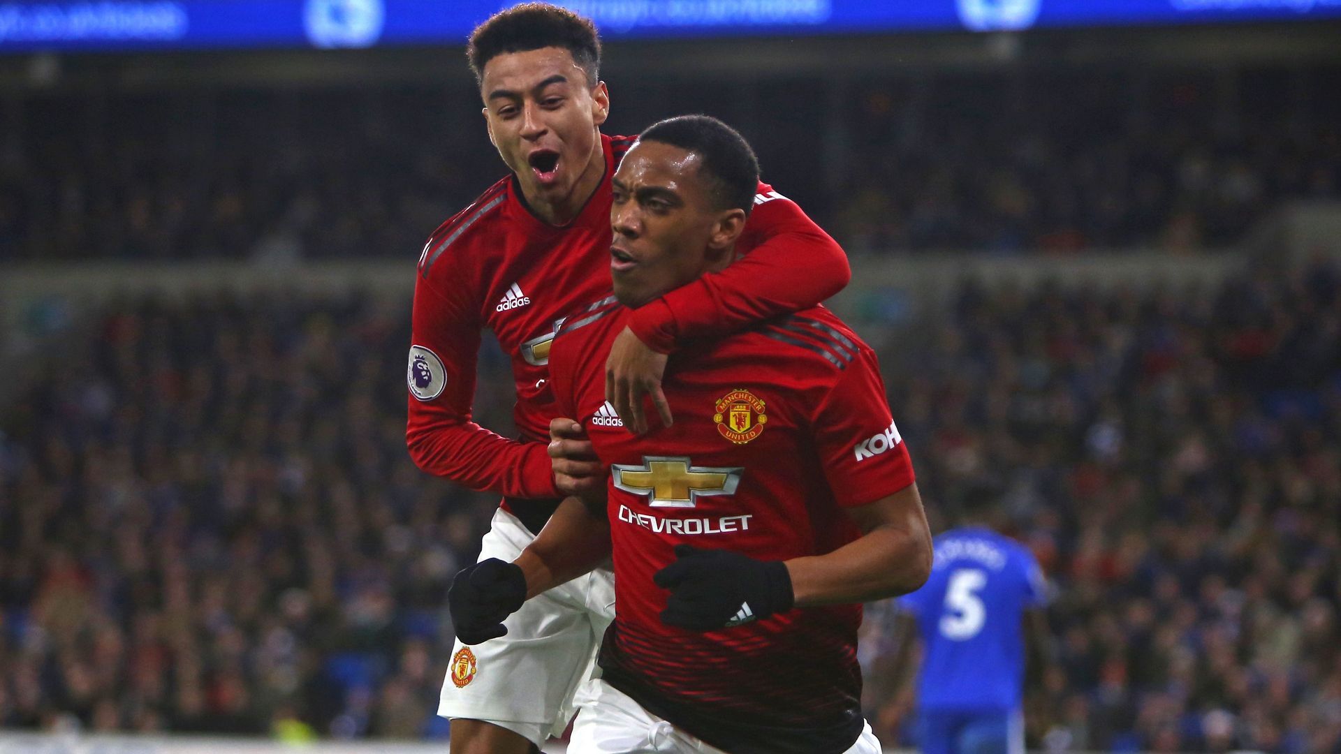 Anthony Martial Jesse Lingard Cardiff Manchester United EPL 12222018