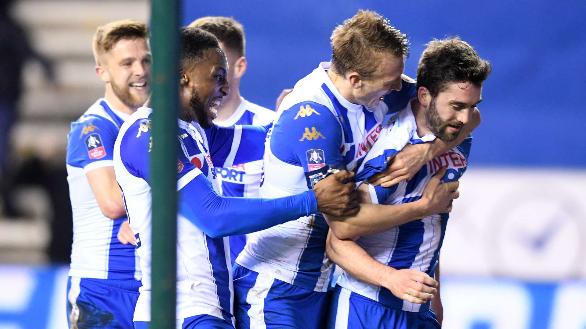 Wigan Athletic celebrate