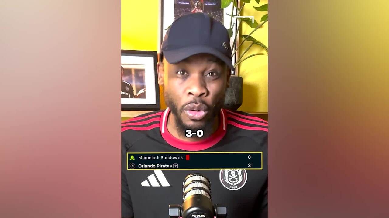 Thabang Kgeledi on Pirates vs Sundowns video