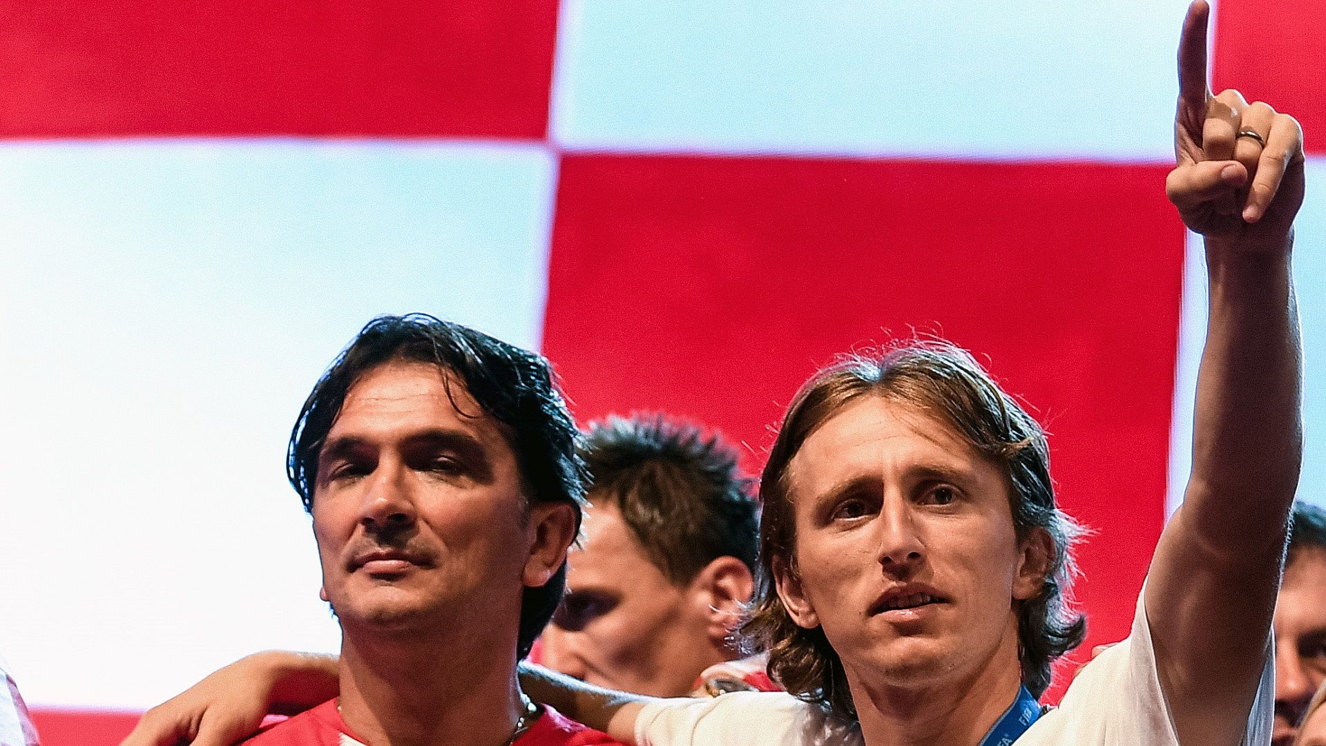 Zlatko Dalic Luka Modric Croatia 16072018