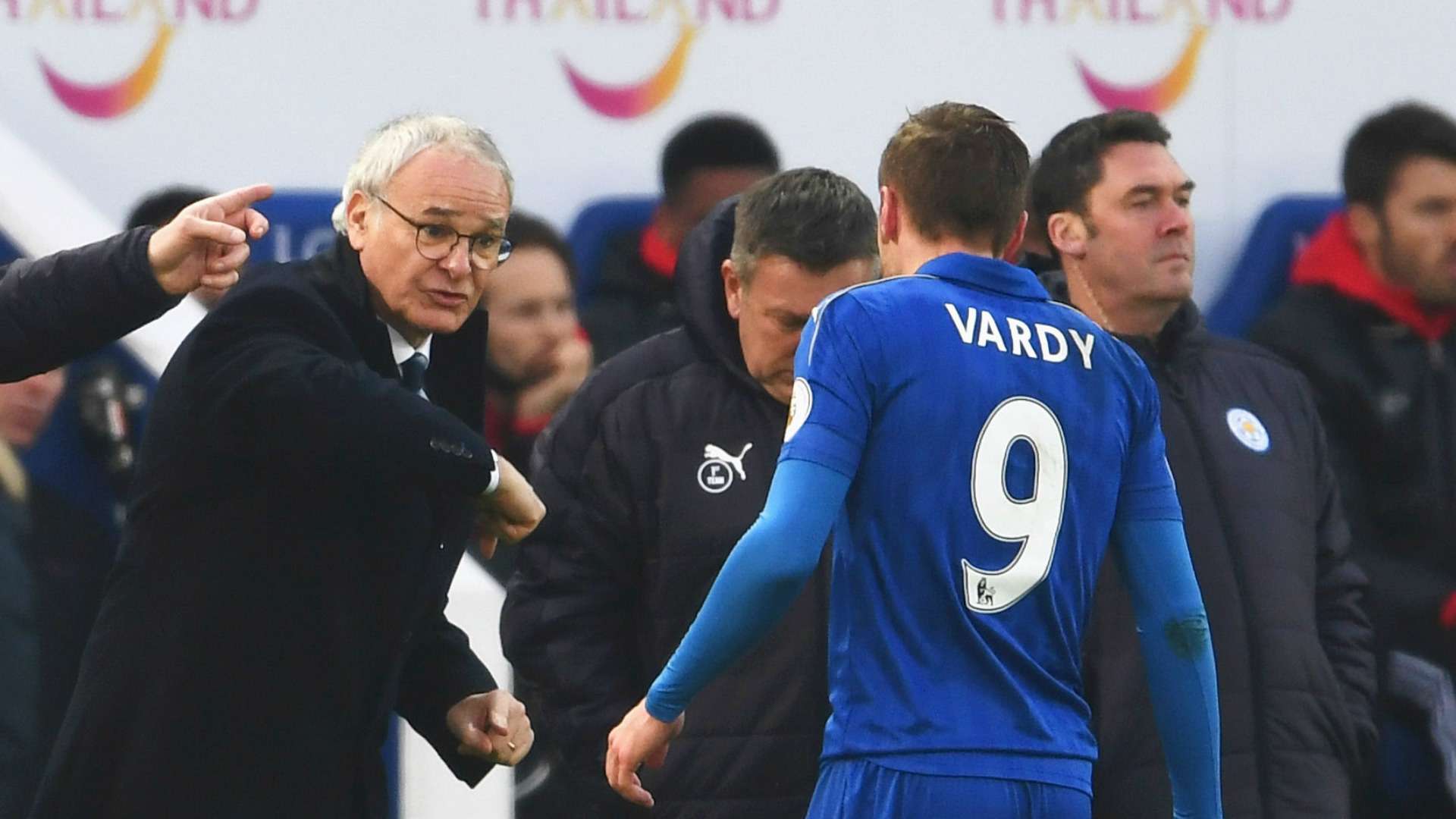 Claudio Ranieri Jamie Vardy Leicester City 05022017