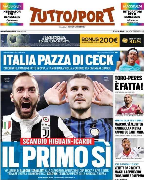 Tuttosport cover