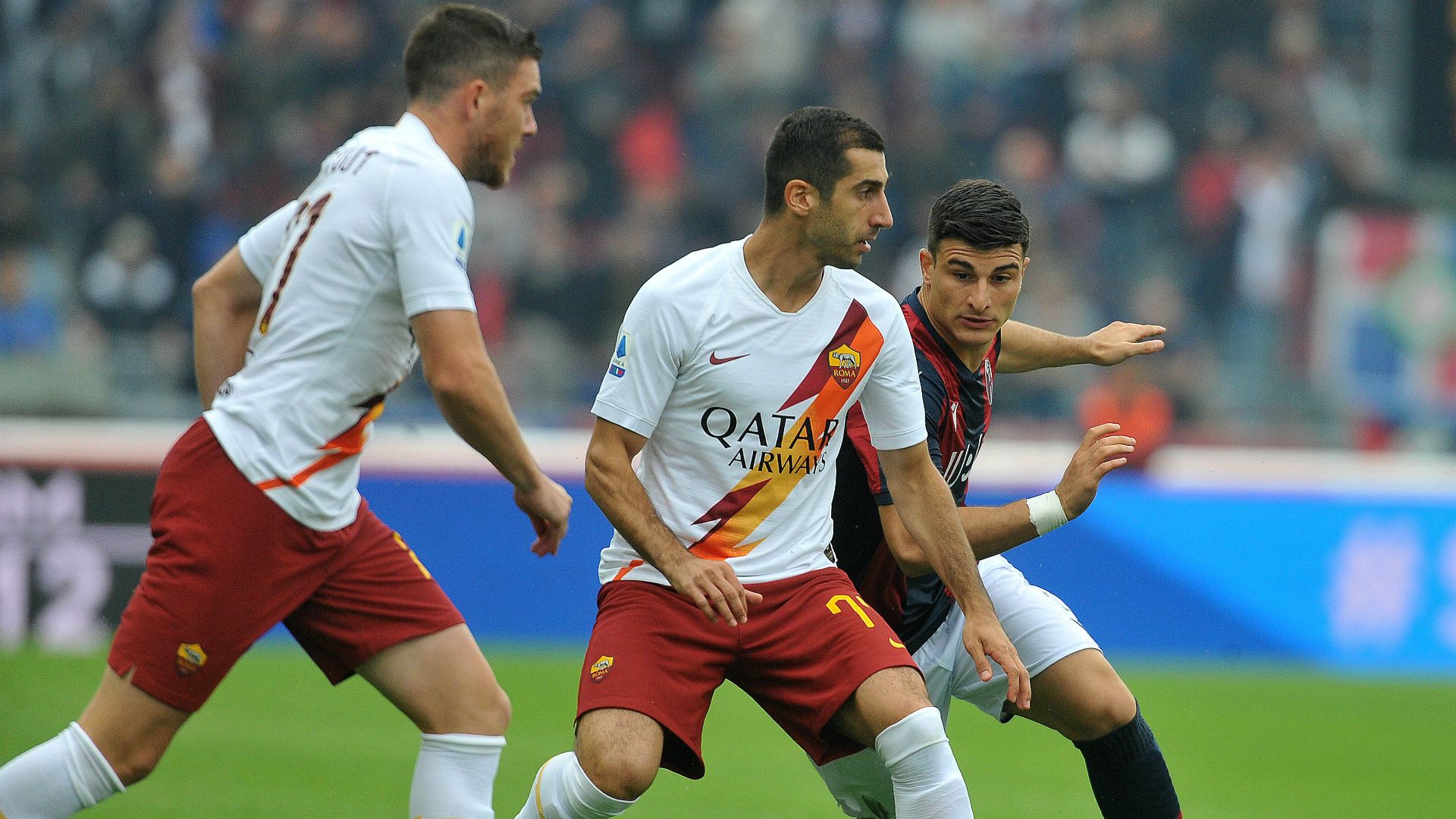Bologna Roma Serie A 2019/2020 Mkhitaryan Veretout Orsolini