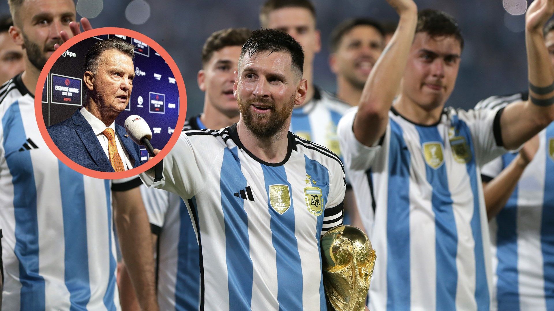 Louis Van Gaal, Lionel Mess World cup 2022 GFX