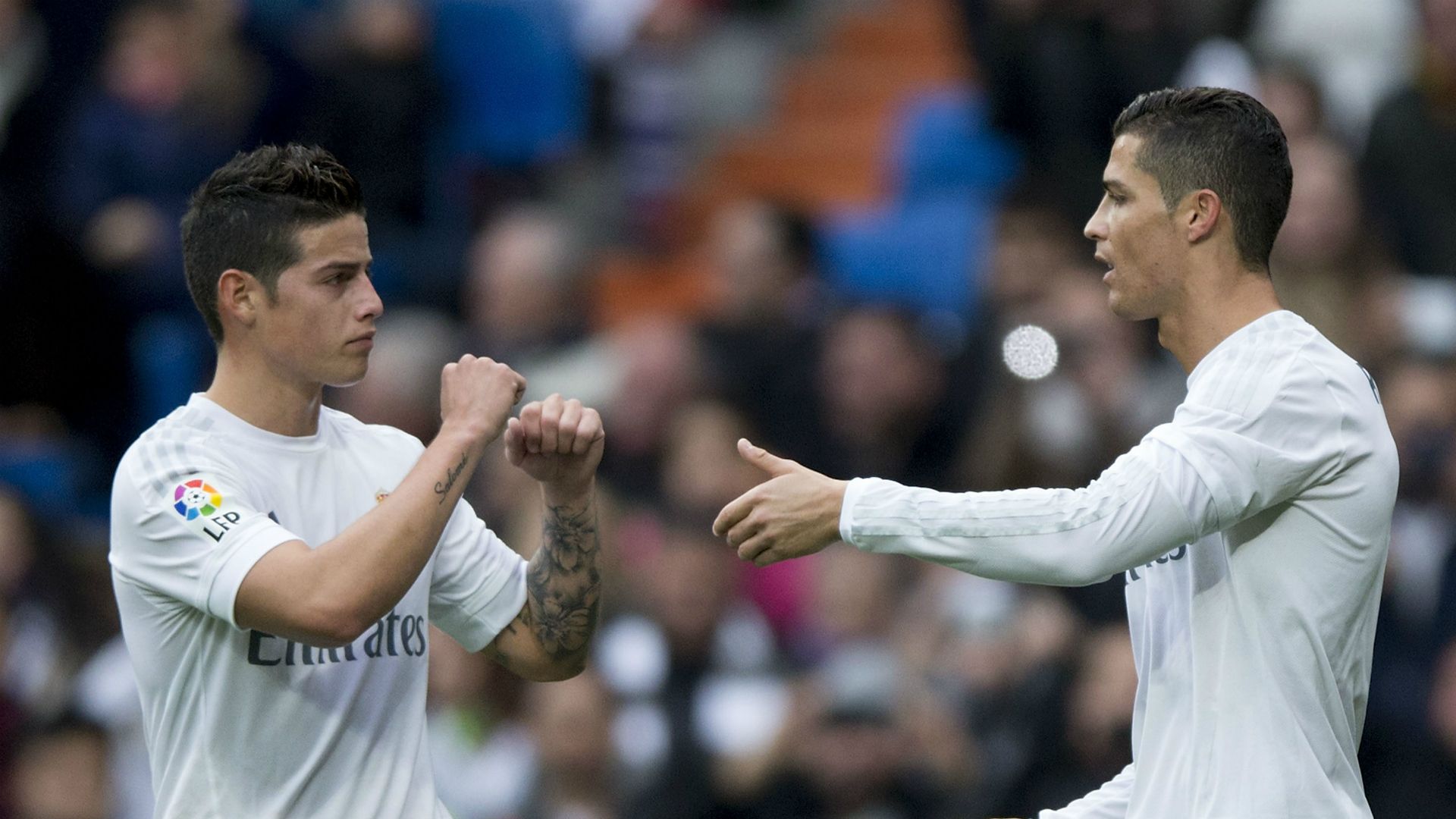 Cristiano Ronaldo James Rodriguez Real Madrid Real Sociedad La Liga 12302015