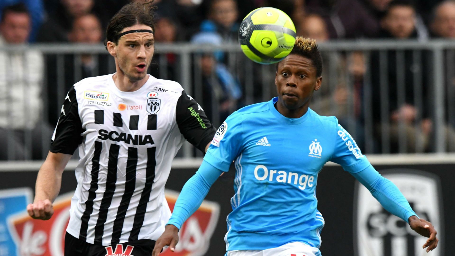 Clinton Njie Mateo Pavlovic Angers Marseille Ligue 1 29042018