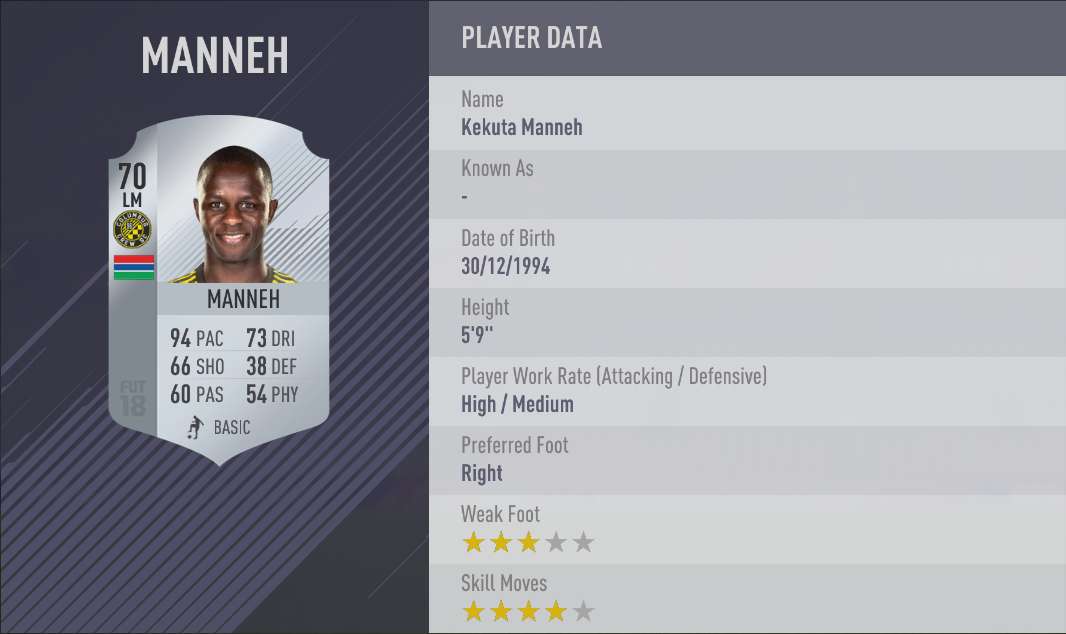 Manneh FIFA 18