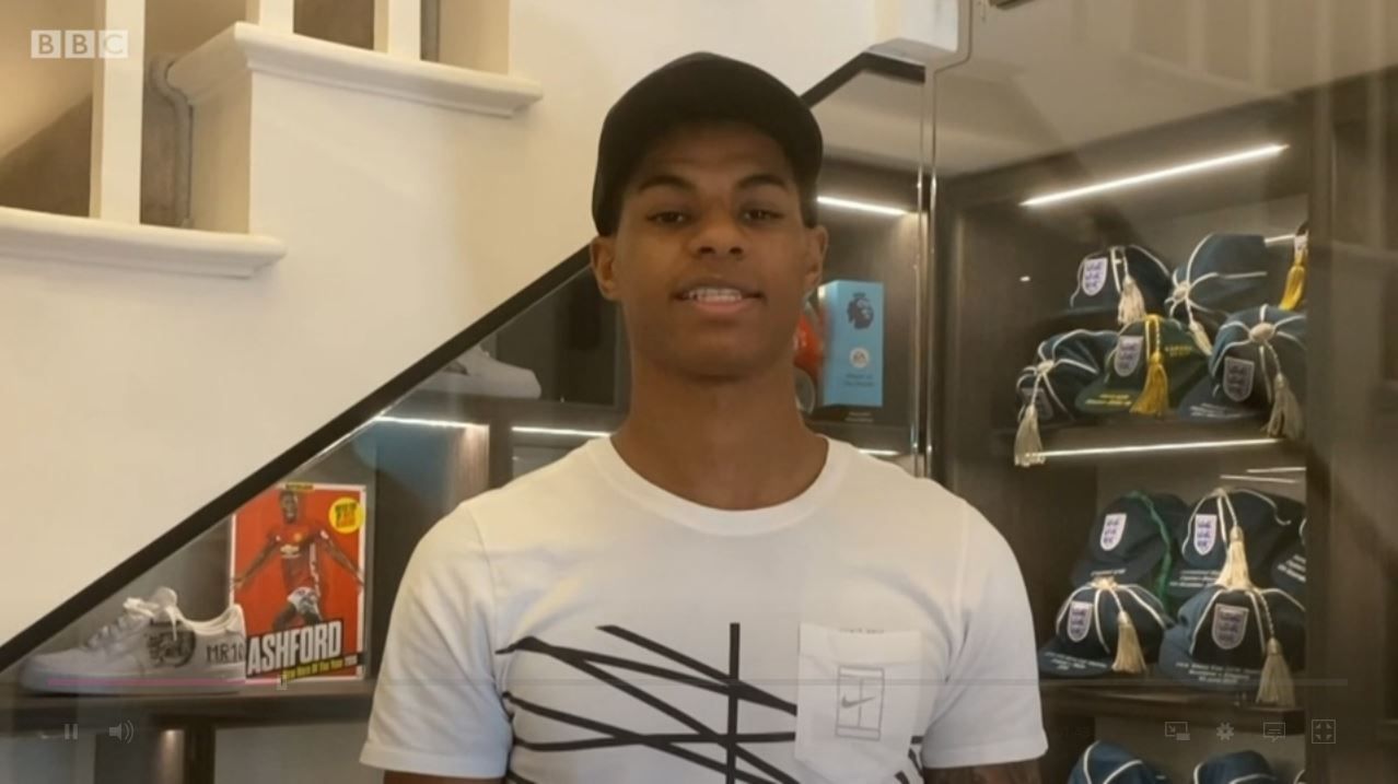 Marcus Rashford PE Teacher on BBC