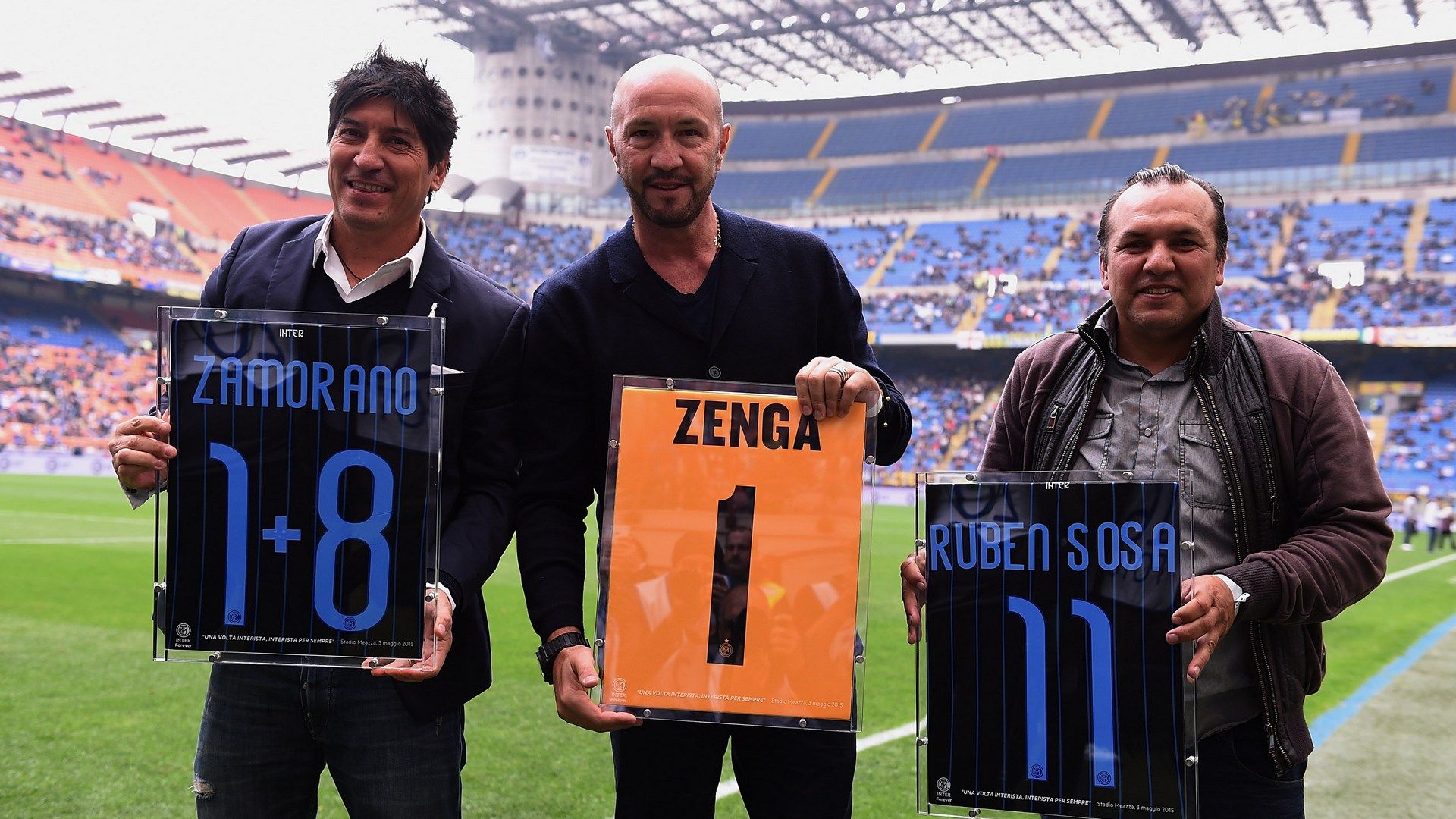 Ivan Zamorano Walter Zenga Ruben Sosa Inter
