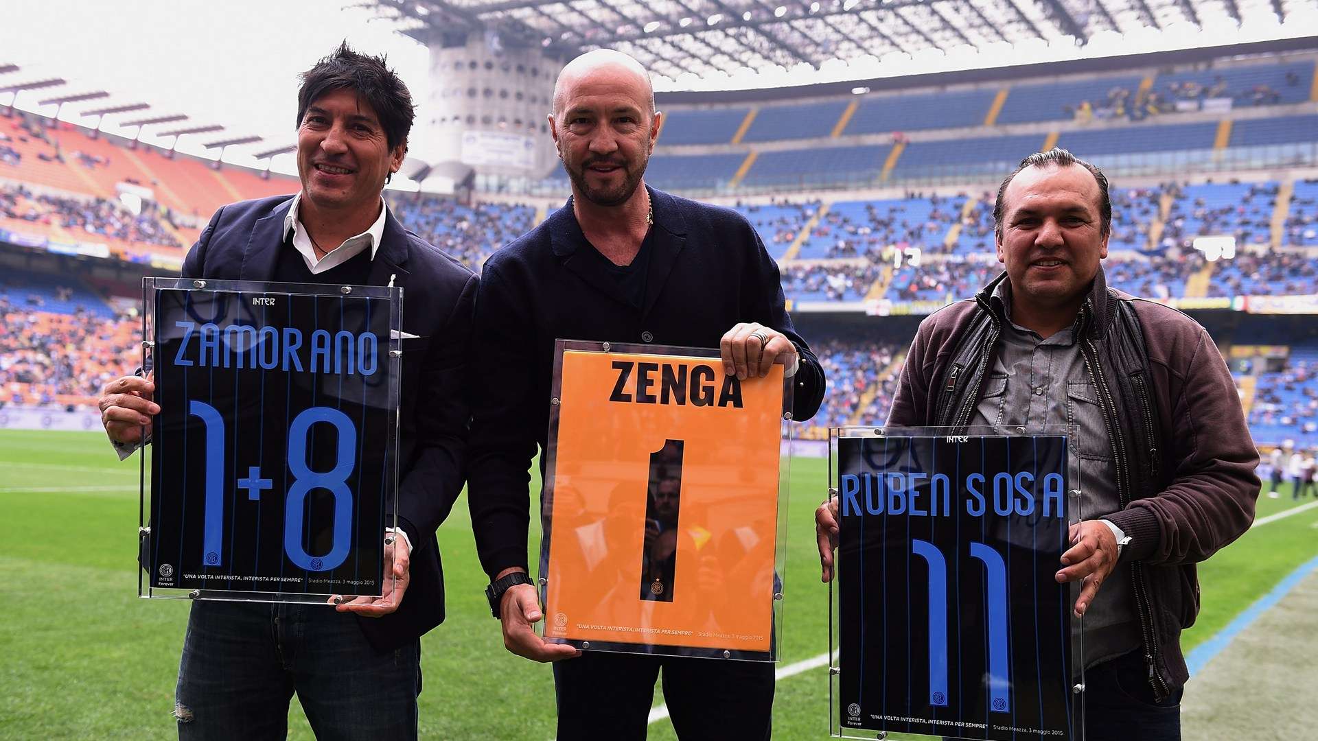 Ivan Zamorano Walter Zenga Ruben Sosa Inter