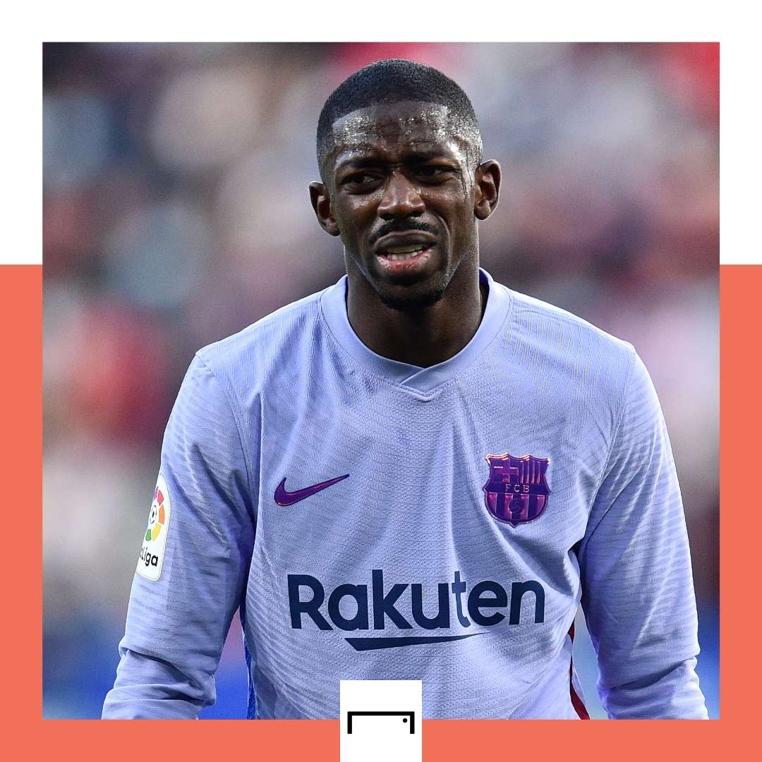 Ousmane Dembele Barcelona away 2021-22 GFX