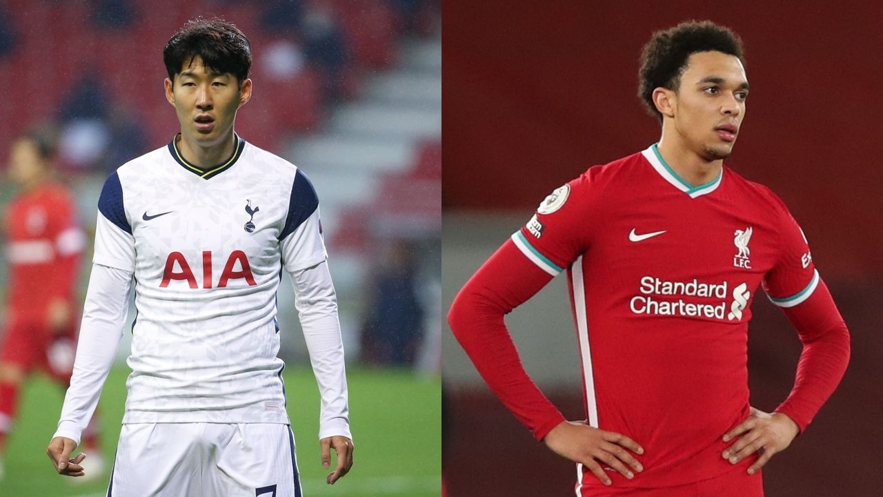 Son Heung-min Trent Alexander-Arnold  Tottenham Liverpool