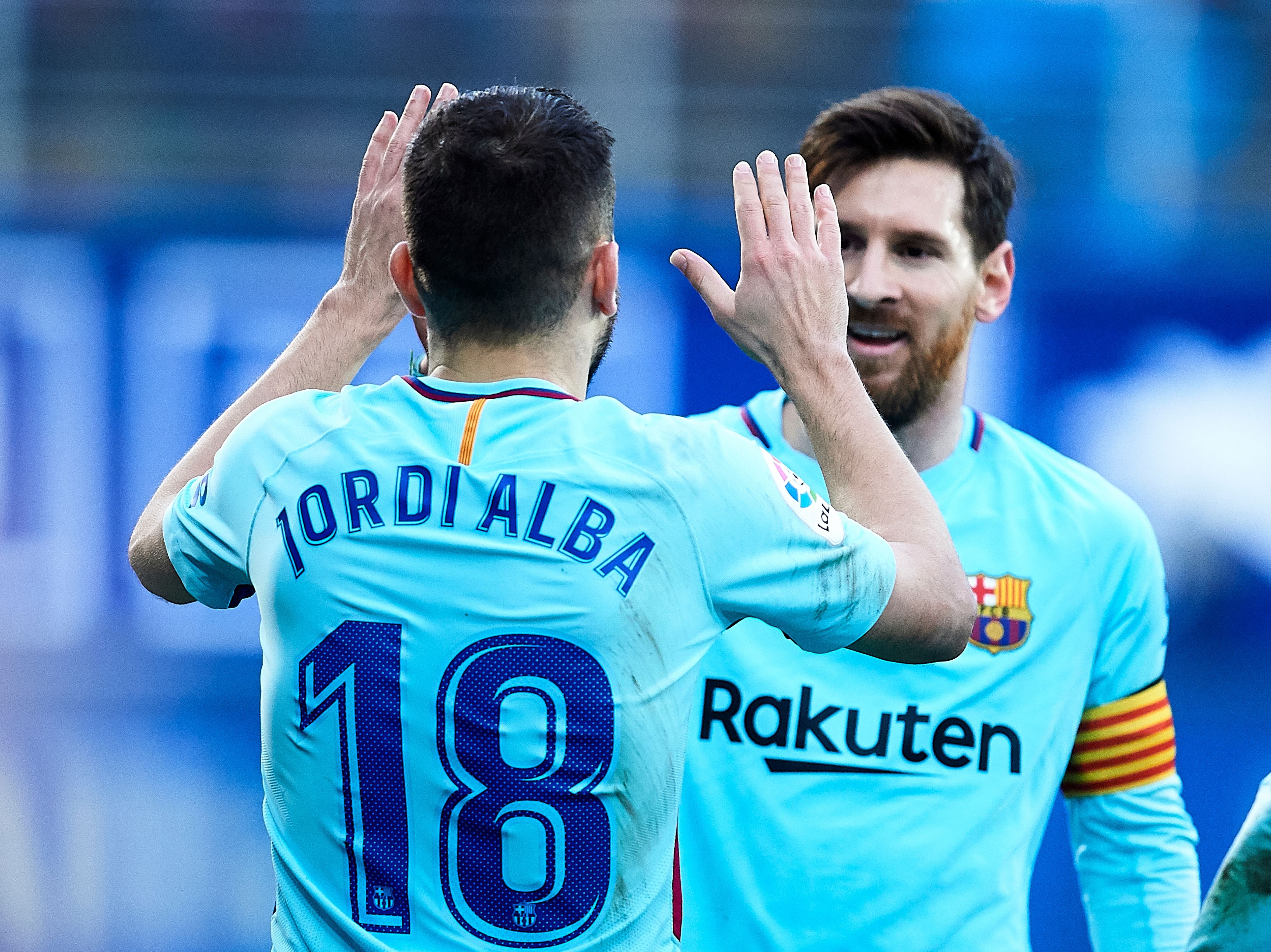 Jordi Alba & Lionel Messi