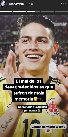 James Instagram hermana