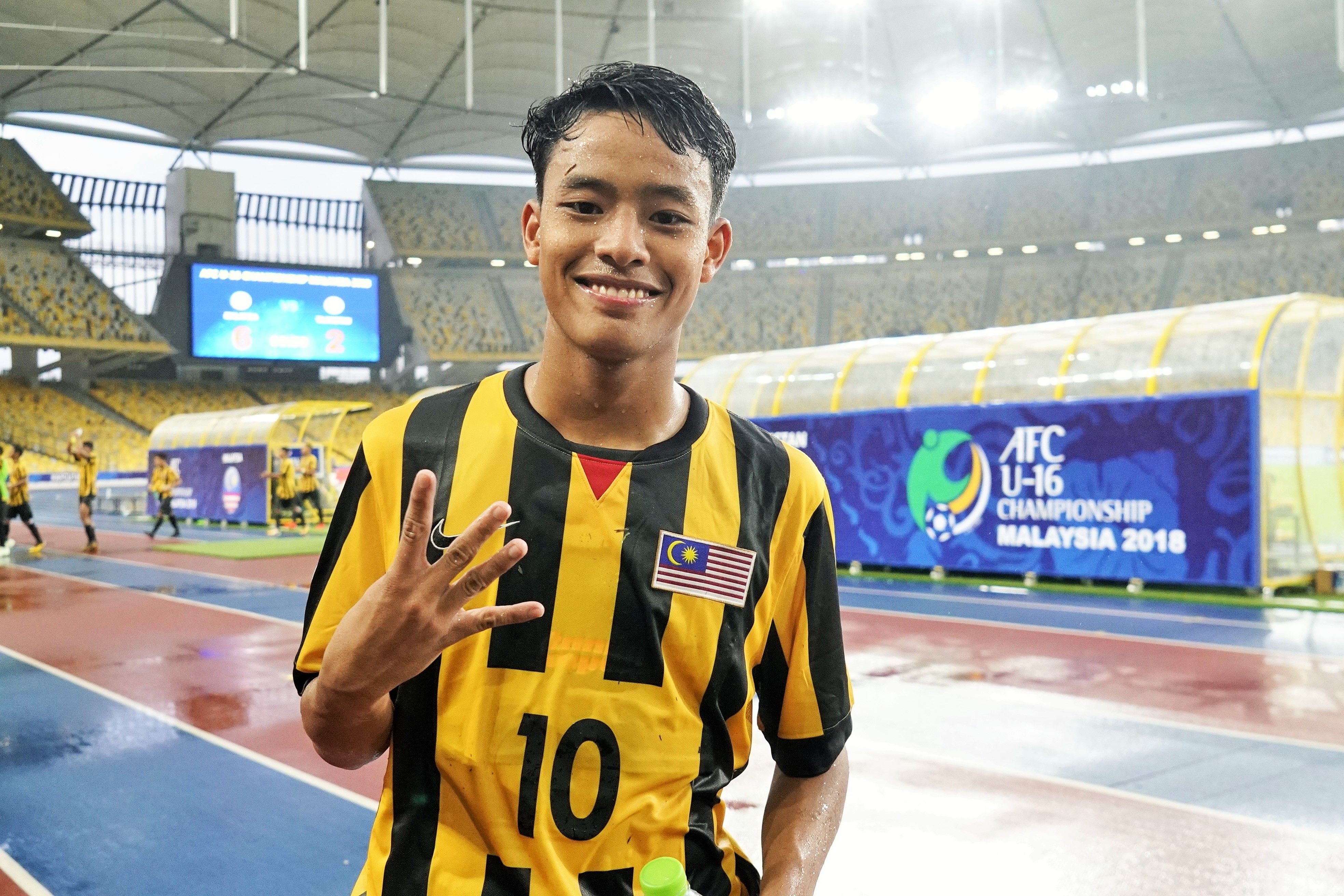 Luqman Hakim Shamsudin, Malaysia U16, AFC U16 Championship, 19092018