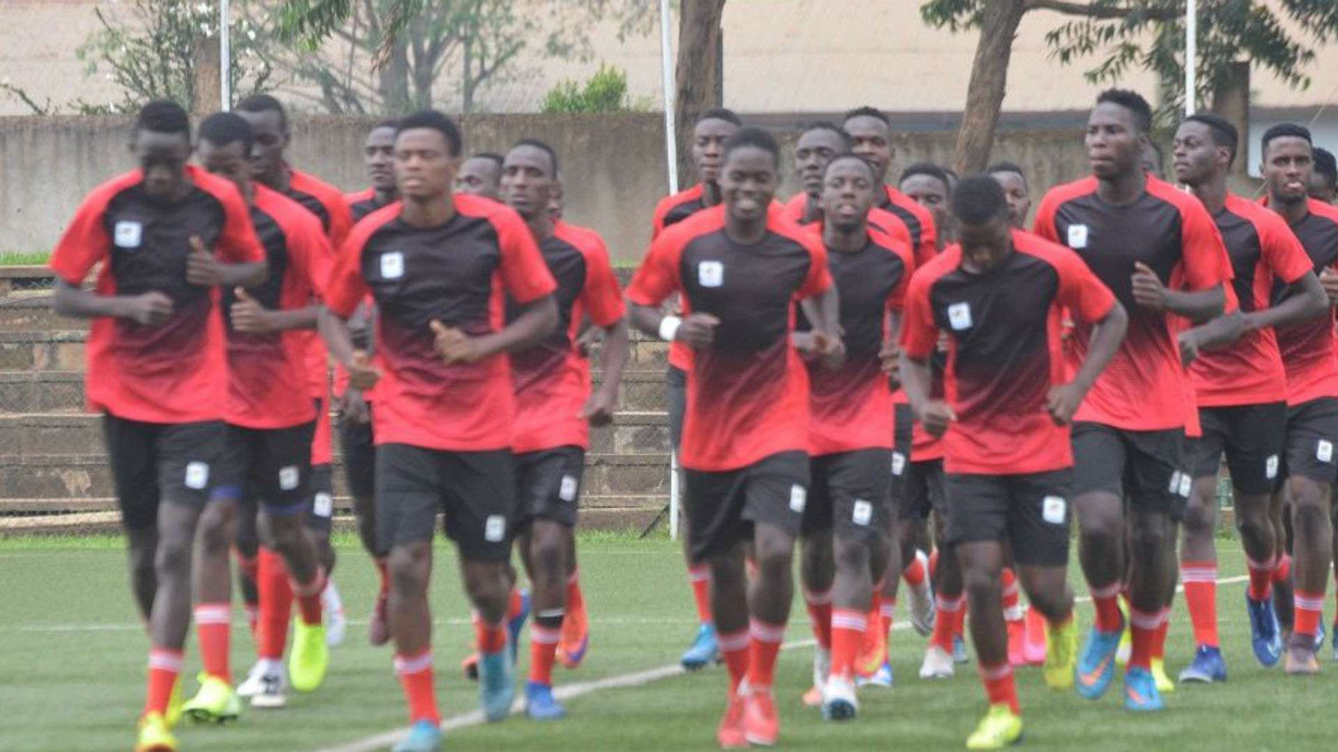 Uganda U20 players.