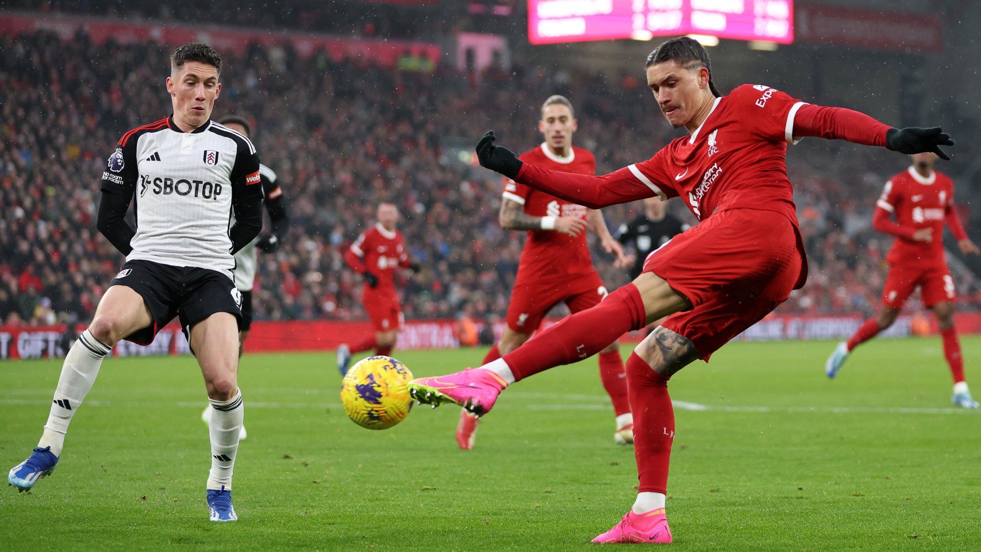 Darwin Nunez Liverpool Fulham 2023-24