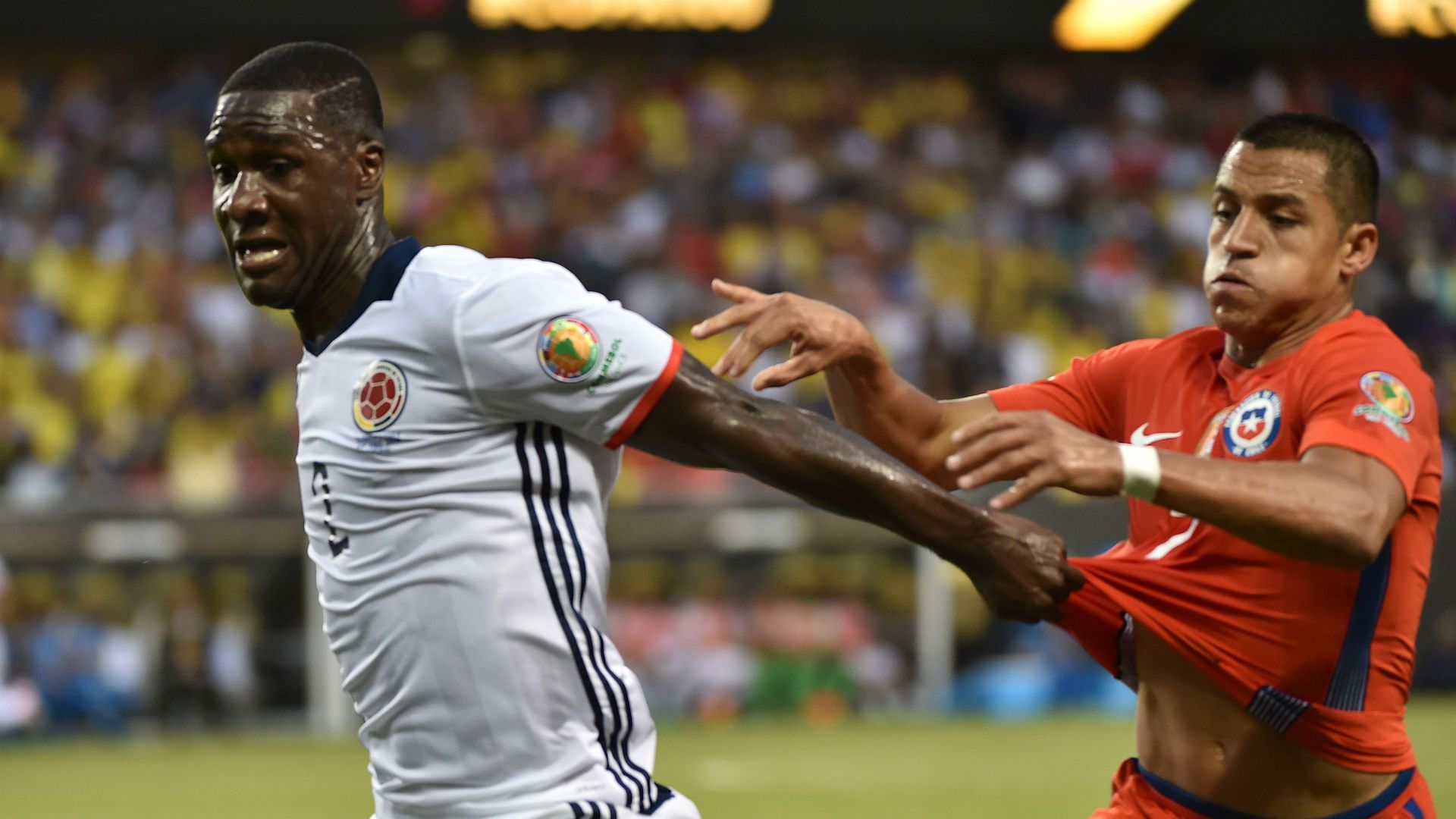 Cristian Zapata & Alexis Sánchez Colombia vs Chile Copa América 2016
