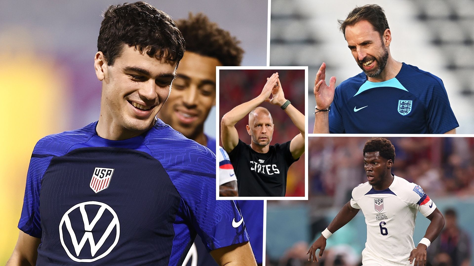 Reyna Berhalter Musah Southgate USMNT England GFX