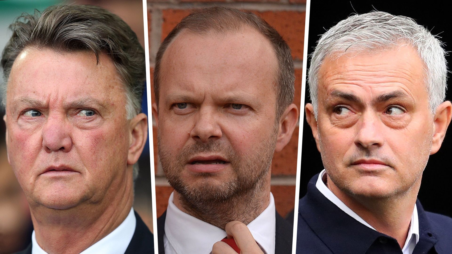 Louis van Gaal Ed Woodward Jose Mourinho