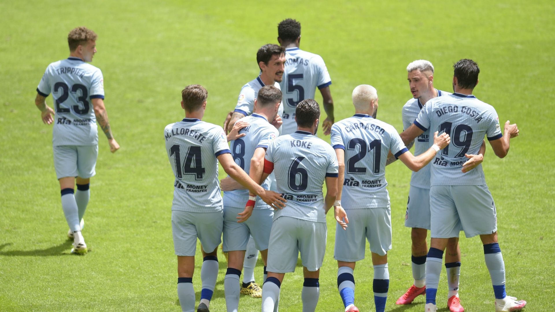 Atletico Madrid celebrates