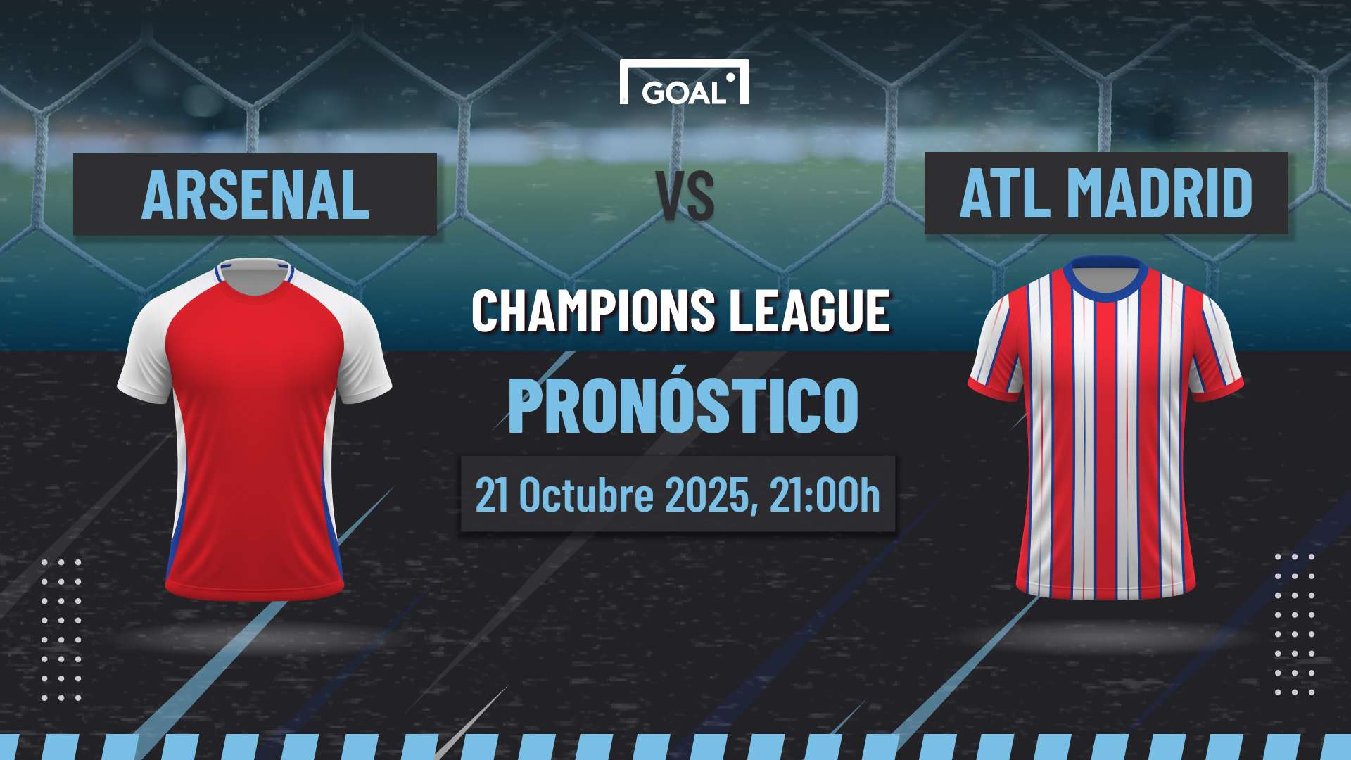 Arsenal vs Atlético de Madrid Pronóstico y Apuestas Champions League | 21/10/25