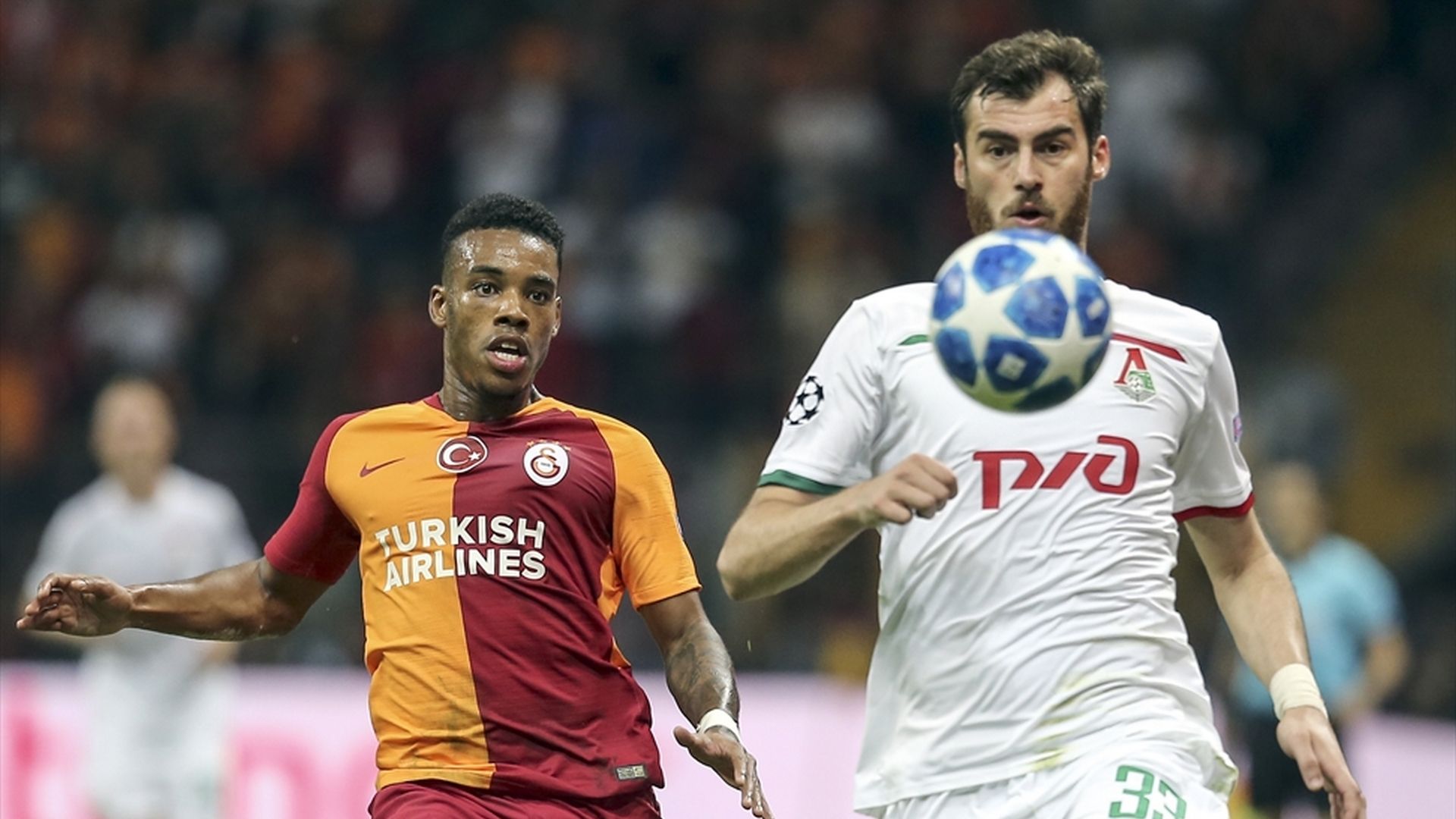 Garry Rodrigues Solomon Kvirkvelia Galatasaray Lokomotiv Moscow 9182018 UCL