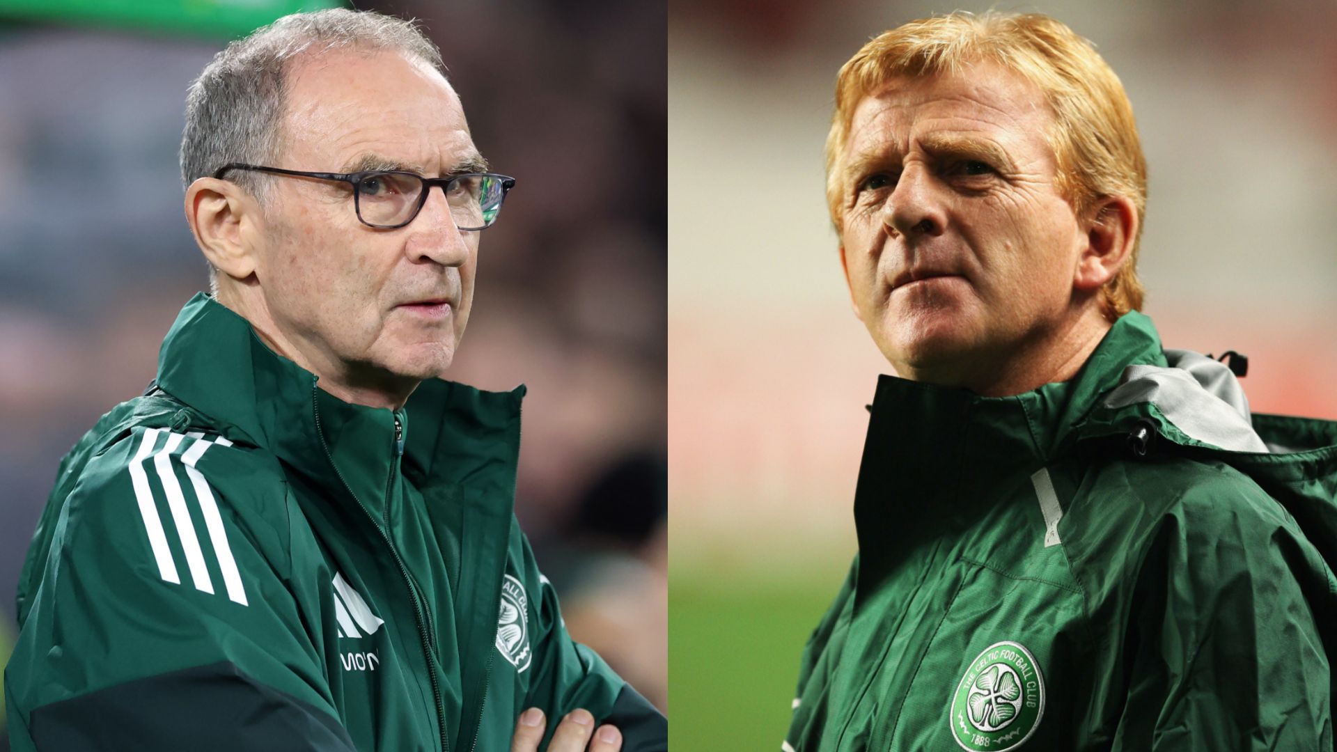 Martin O'Neill Gordon Strachan Celtic